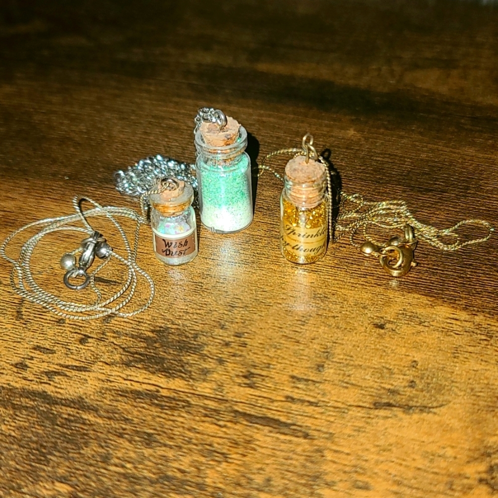Fairy dust necklaces